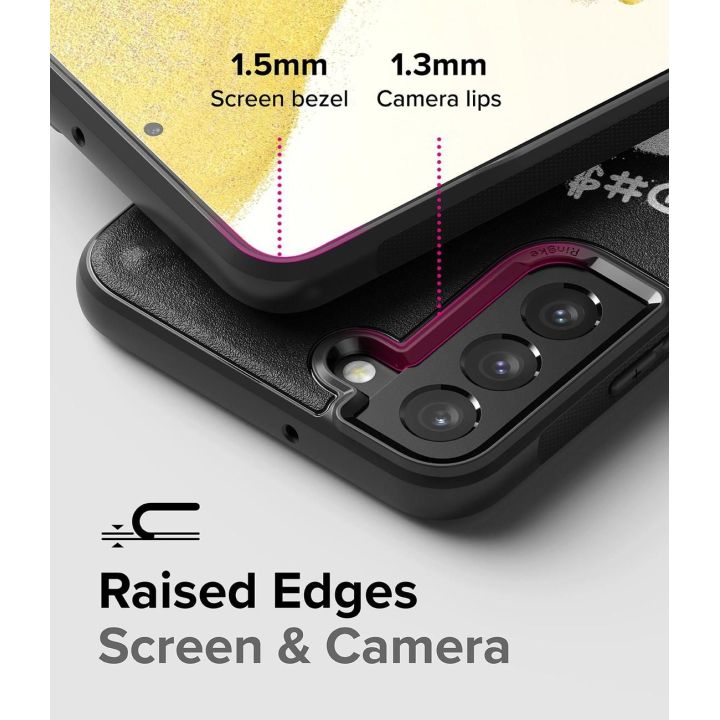 Ringke Onyx Design tvirtas dėklas Samsung Galaxy S22+ (S22 Plus), juodas (X) ()