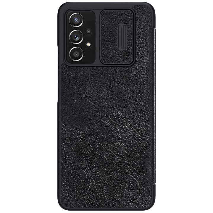 Nillkin Qin odinis dėklas Samsung Galaxy A73 juodas