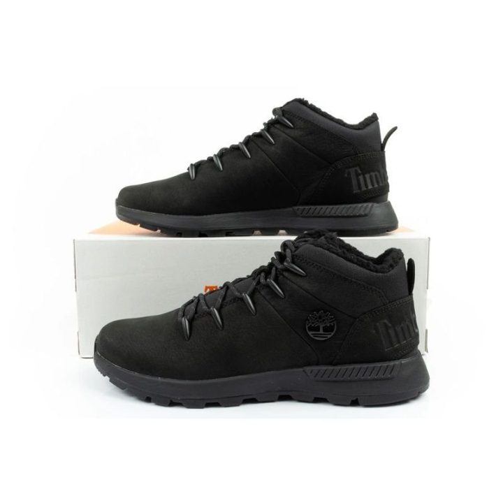 Vyriški pašiltinti žygio batai Timberland Sprint Trekker Mid, juodi