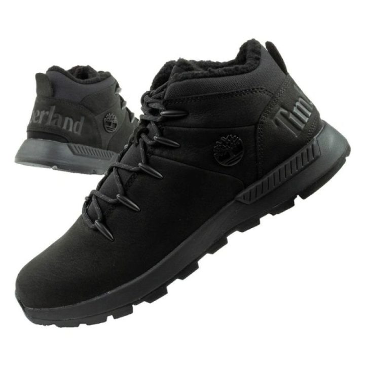 Vyriški pašiltinti žygio batai Timberland Sprint Trekker Mid, juodi