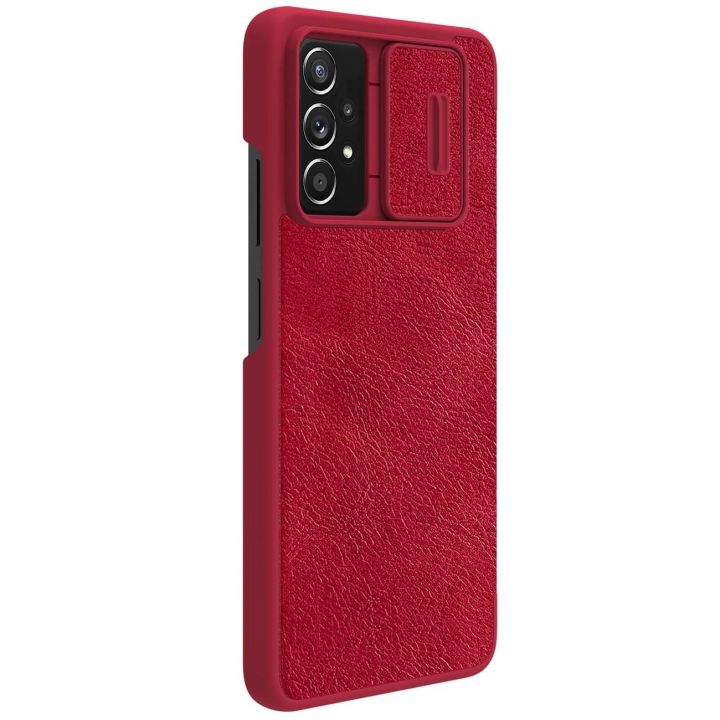 Nillkin Qin odinis dėklas Samsung Galaxy A73 raudonas