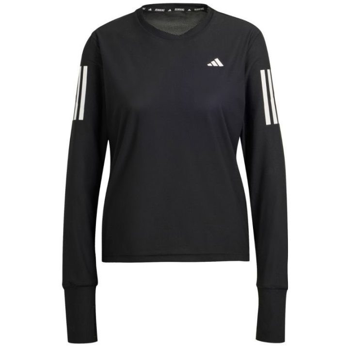 Moteriški bėgimo marškinėliai adidas Own The Run, juodi