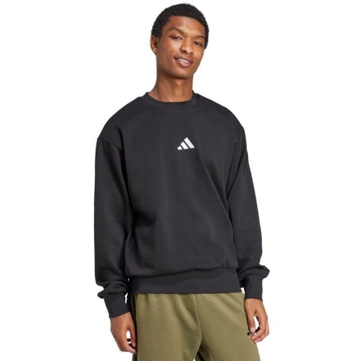 Vyriškas medvilninis džemperis adidas Essentials Feelcozy, juodas