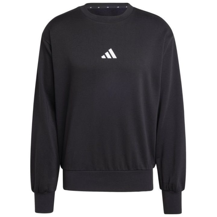 Vyriškas medvilninis džemperis adidas Essentials Feelcozy, juodas