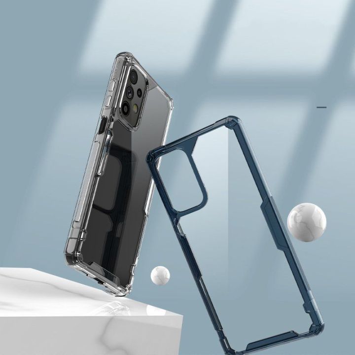 Nillkin Nature Pro dėklas Samsung Galaxy A73 šarvuotas dėklas skaidrus dangtelis