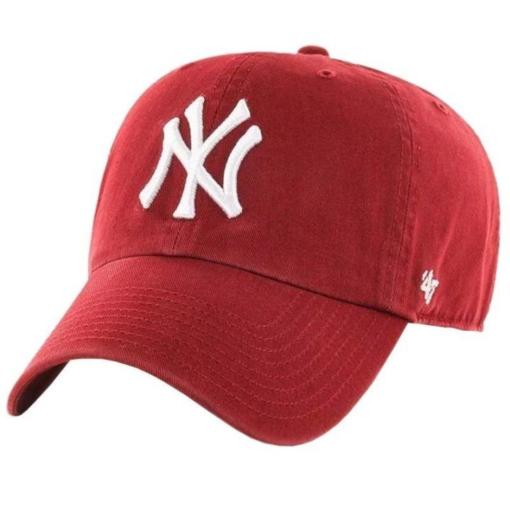 Kepurė su snapeliu 47 Brand New York Yankees Clean Up, raudona