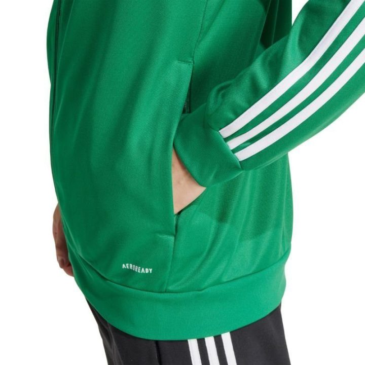 Vyriškas džemperis su užtrauktuku adidas Squadra 25, žalias ir baltas