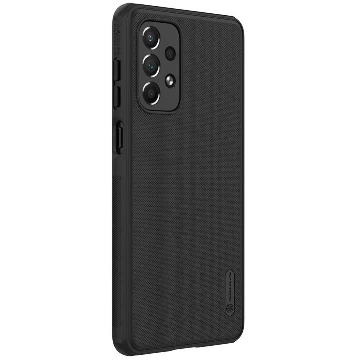 Nillkin Super Frosted Shield Pro patvarus dėklas Samsung Galaxy A73 , juodas