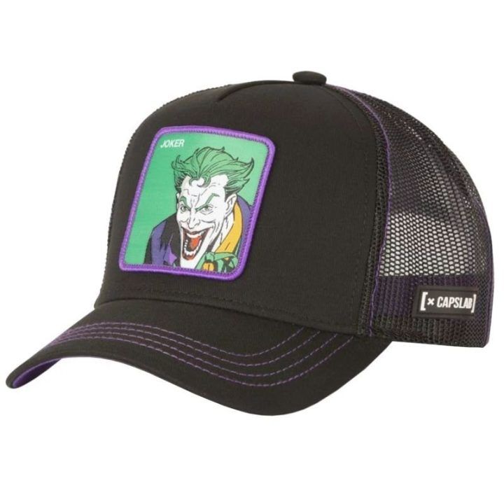 Kepurė su snapeliu Capslab DC Comics Joker, juoda