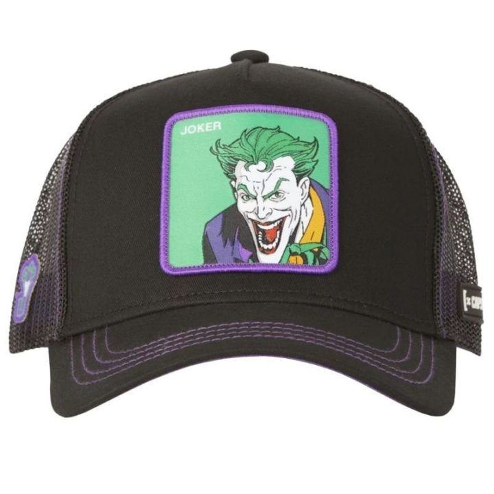 Kepurė su snapeliu Capslab DC Comics Joker, juoda