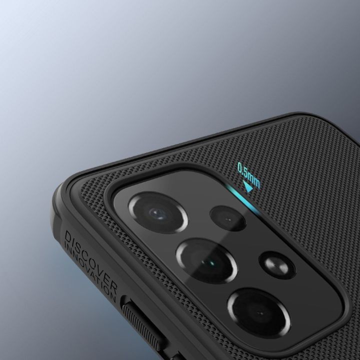 Nillkin Super Frosted Shield Pro patvarus dėklas Samsung Galaxy A73 , mėlynas