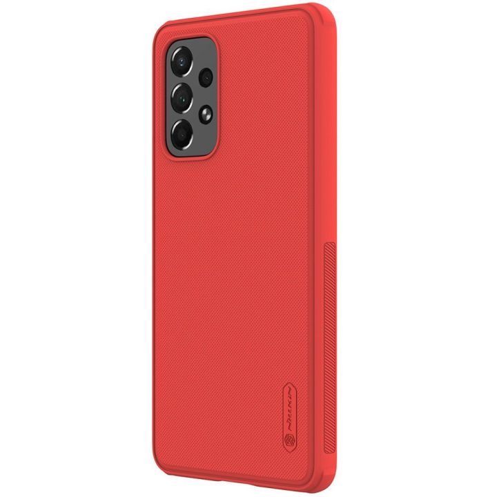 Nillkin Super Frosted Shield Pro patvarus dėklas Samsung Galaxy A73 raudonas