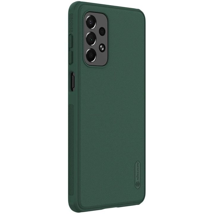 Nillkin Super Frosted Shield Pro patvarus dėklas Samsung Galaxy A73 , žalias