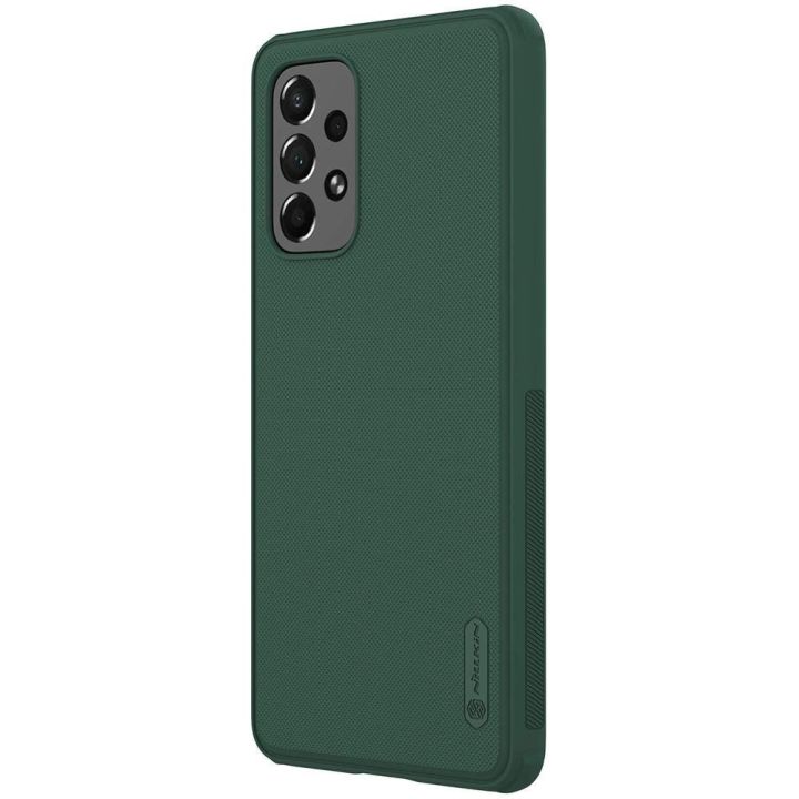 Nillkin Super Frosted Shield Pro patvarus dėklas Samsung Galaxy A73 , žalias