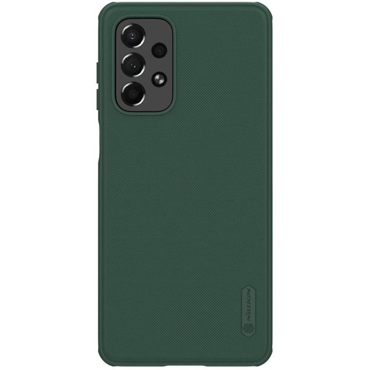 Nillkin Super Frosted Shield Pro patvarus dėklas Samsung Galaxy A73 , žalias