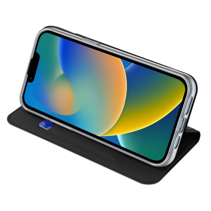 Skin Pro dėklas su atlenkiamuoju dangteliu iPhone 14 Plus , juodas