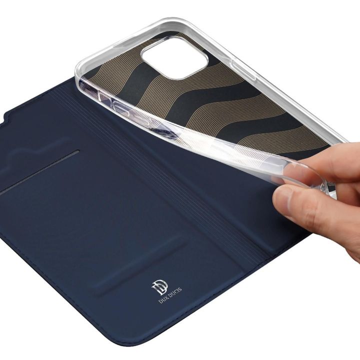 Skin Pro dėklas su atlenkiamuoju dangteliu iPhone 14 Plus , mėlynas