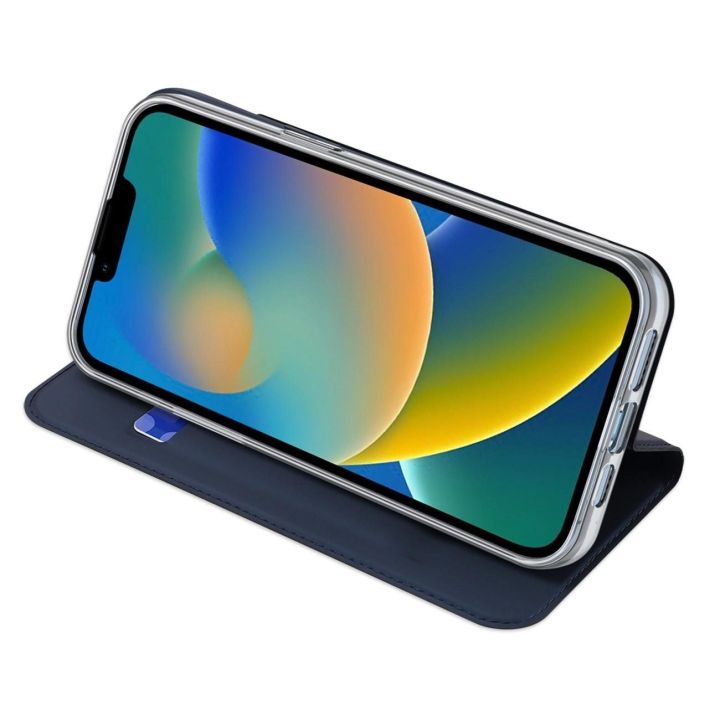 Skin Pro dėklas su atlenkiamuoju dangteliu iPhone 14 Plus , mėlynas
