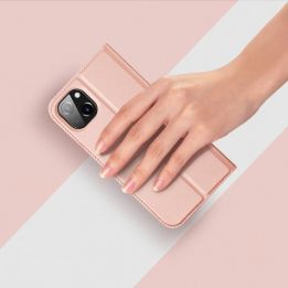 Skin Pro dėklas su atlenkiamuoju dangteliu iPhone 14 Plus rožinės spalvos