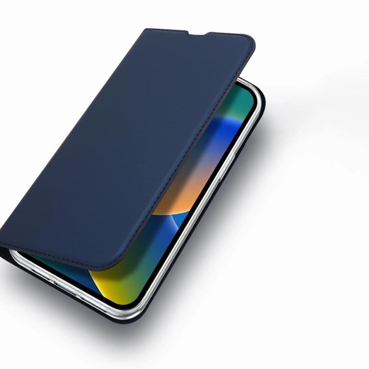Skin Pro dėklas su atlenkiamuoju dangteliu iPhone 14 Plus rožinės spalvos