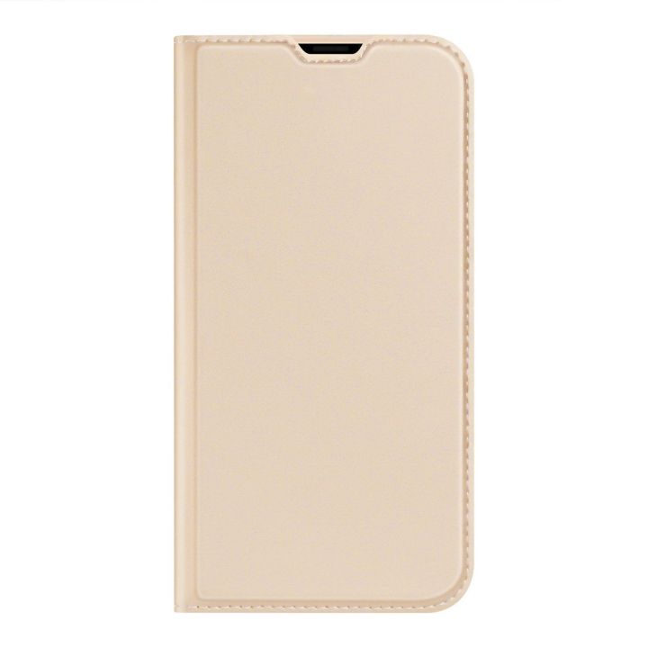 Skin Pro dėklas su atlenkiamuoju dangteliu iPhone 14 Plus auksinis