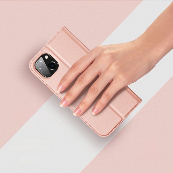 Skin Pro dėklas su atlenkiamuoju dangteliu iPhone 14 Plus auksinis