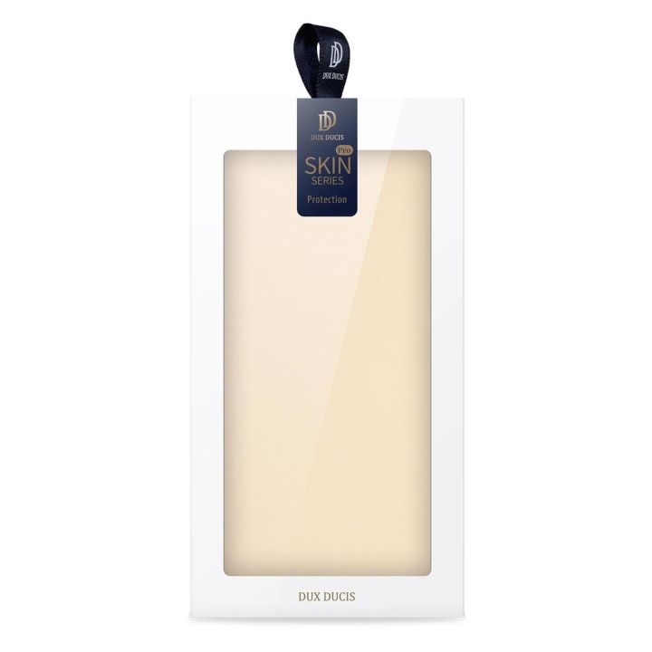 Skin Pro dėklas su atlenkiamuoju dangteliu iPhone 14 Pro auksinis