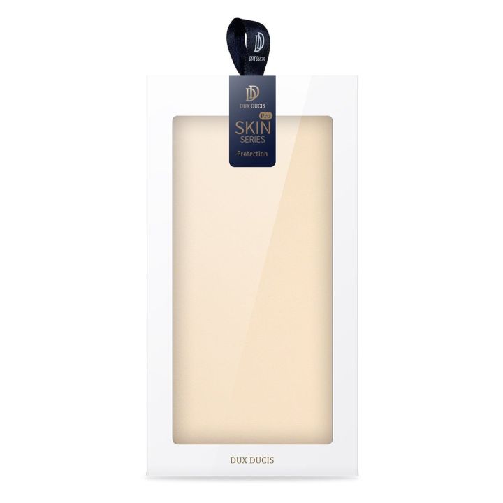 Skin Pro dėklas su atlenkiamuoju dangteliu iPhone 14 Pro Max auksinis