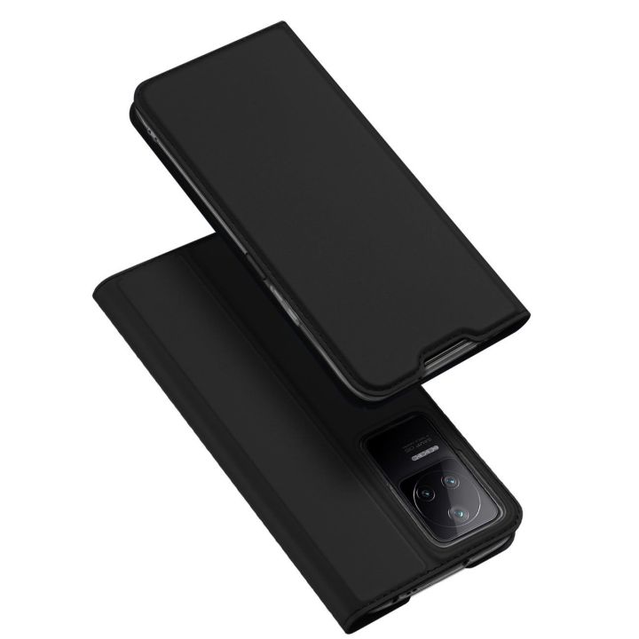 Skin Pro dėklas su atlenkiamuoju dangteliu Xiaomi Poco F4 5G juodas