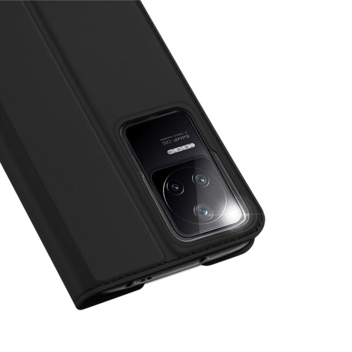 Skin Pro dėklas su atlenkiamuoju dangteliu Xiaomi Poco F4 5G juodas