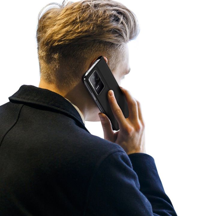 Skin Pro dėklas su atlenkiamuoju dangteliu Xiaomi Poco F4 5G juodas