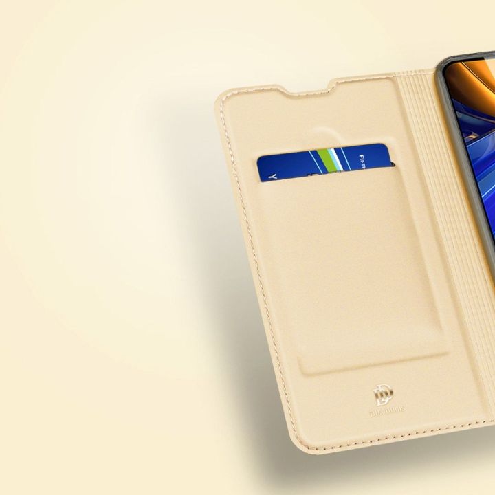 Skin Pro dėklas su atlenkiamuoju dangteliu Xiaomi Poco F4 5G juodas