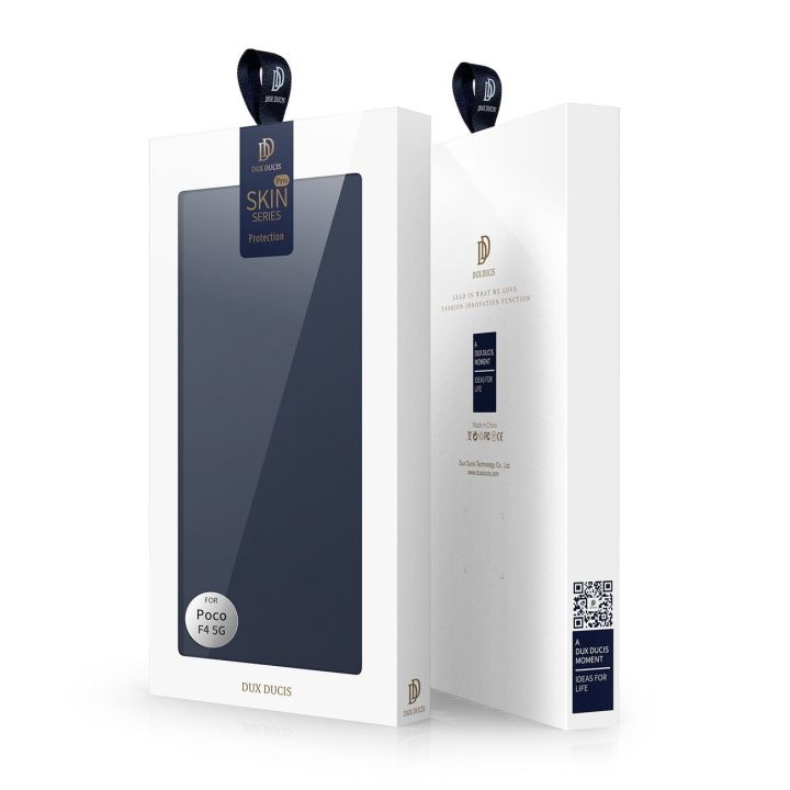 Skin Pro dėklas su atlenkiamuoju dangteliu Xiaomi Poco F4 5G blue