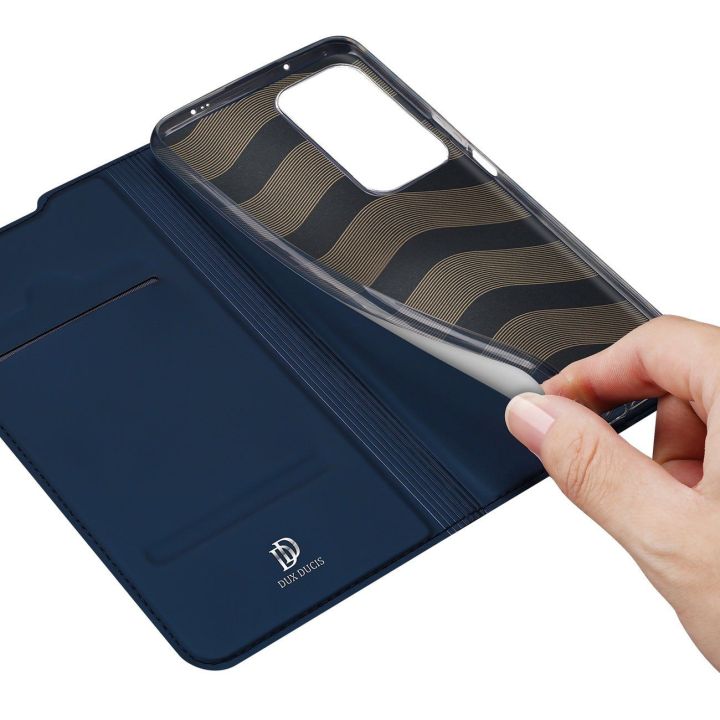 Skin Pro dėklas su atlenkiamuoju dangteliu Xiaomi Poco F4 5G blue