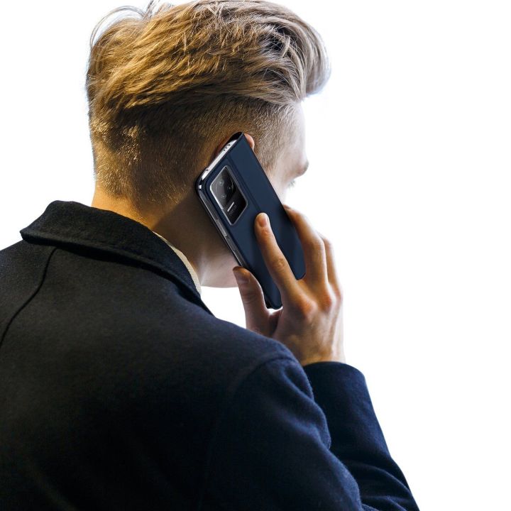 Skin Pro dėklas su atlenkiamuoju dangteliu Xiaomi Poco F4 5G blue