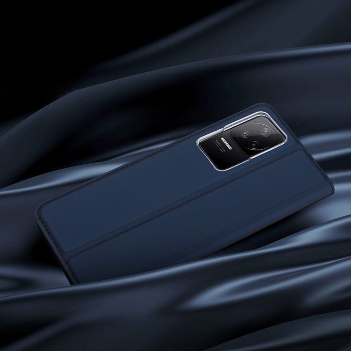 Skin Pro dėklas su atlenkiamuoju dangteliu Xiaomi Poco F4 5G blue