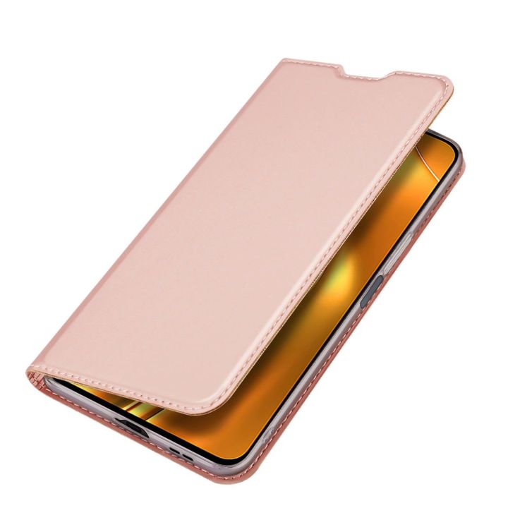 Skin Pro dėklas su atverčiamu dangteliu Xiaomi Poco F4 5G rožinės spalvos
