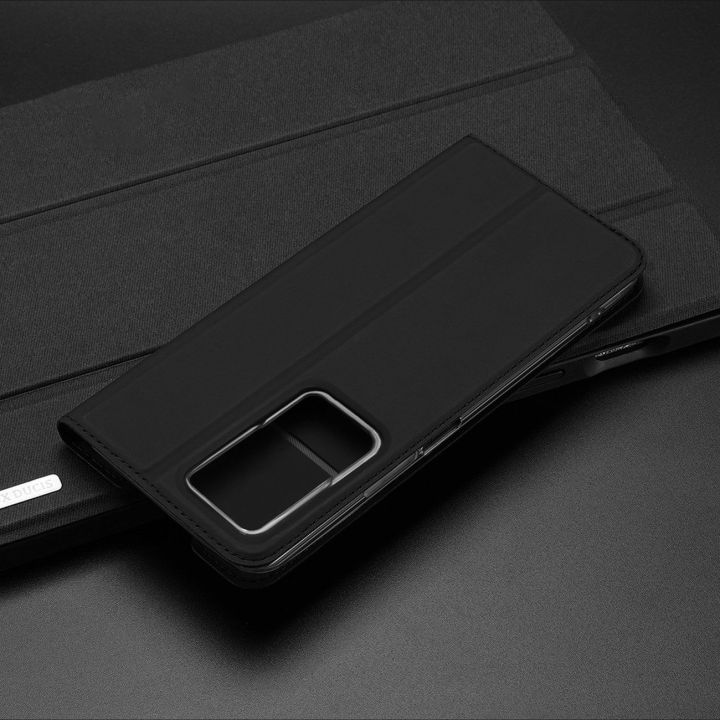 Skin Pro dėklas su atverčiamu dangteliu Xiaomi Poco F4 5G rožinės spalvos