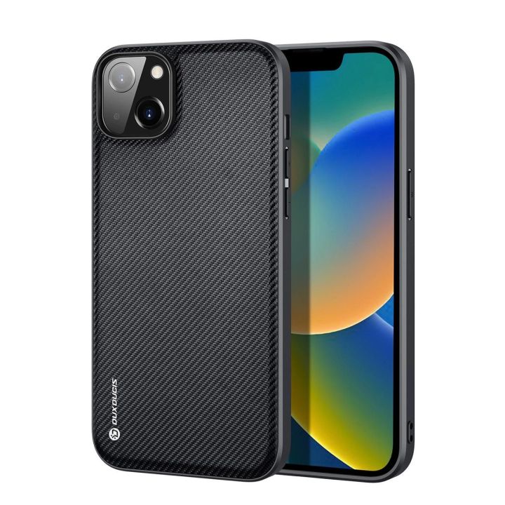 Fino dėklas su nailono danga iPhone 14 Plus , juodas