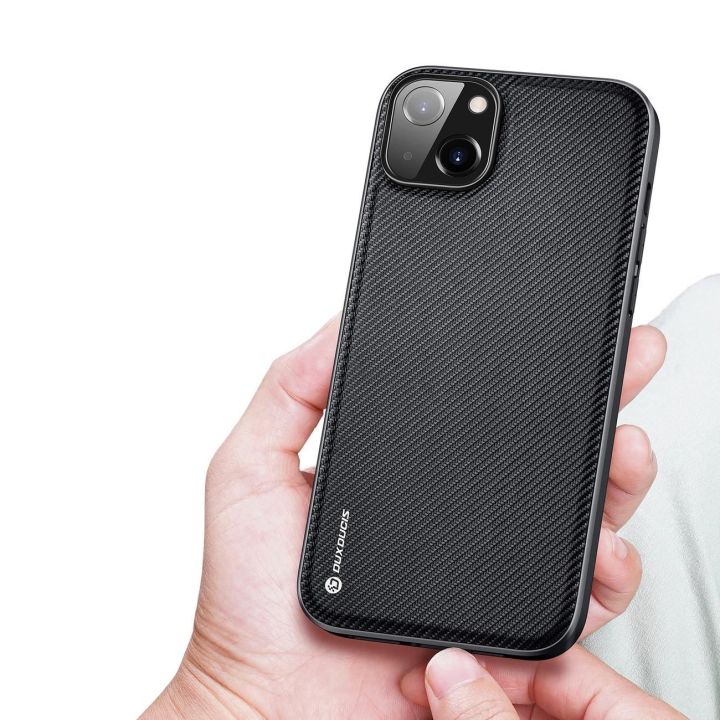 Fino dėklas su nailono danga iPhone 14 Plus , juodas