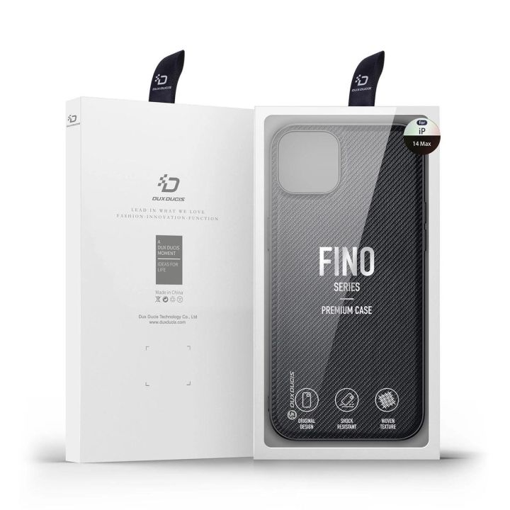 Fino dėklas su nailono danga iPhone 14 Plus , juodas