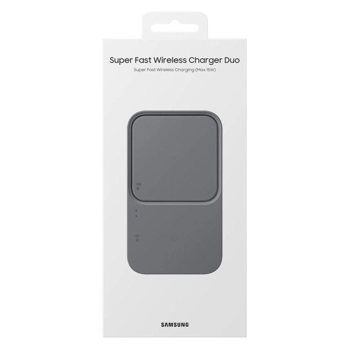 Samsung Duo indukcinis įkroviklis 15 W, juodas (EP-P5400BBEGEU)