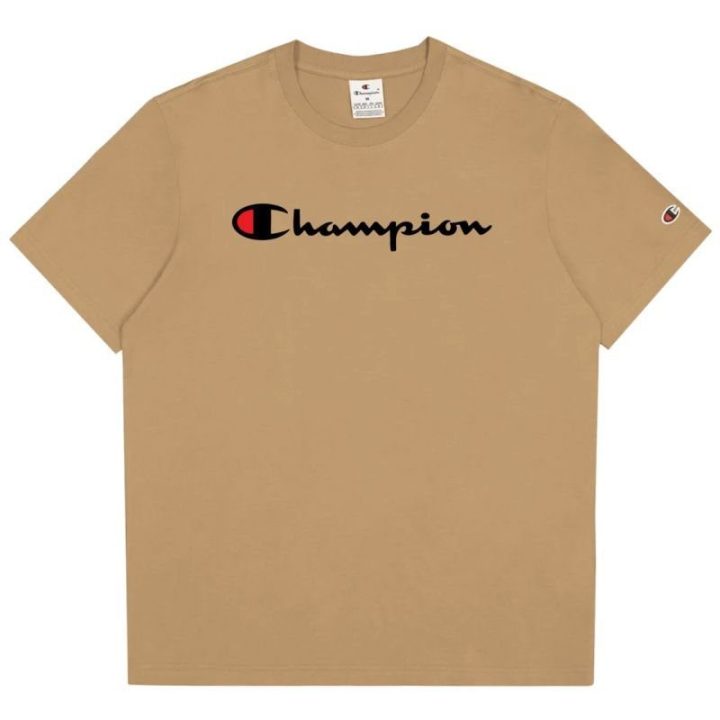Vyriški medvilniniai marškinėliai Champion SS Tee, smėlio