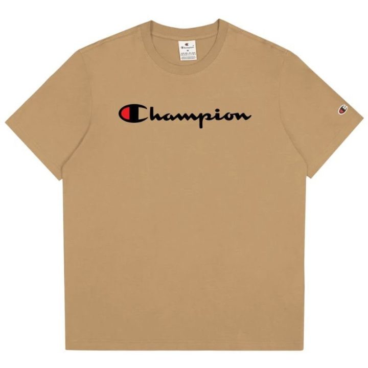 Vyriški medvilniniai marškinėliai Champion SS Tee, smėlio