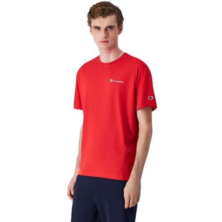 Vyriški medvilniniai marškinėliai Champion SS Tee, raudoni