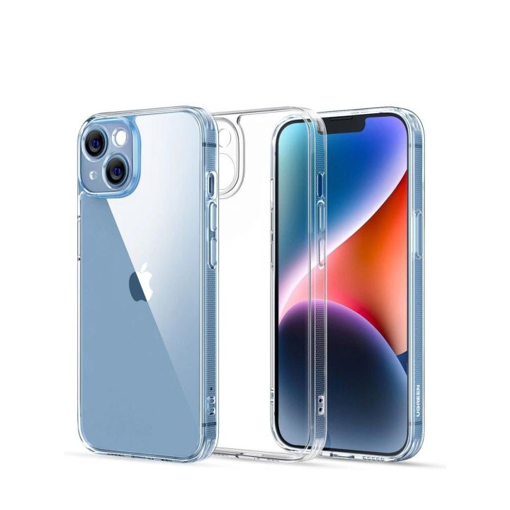 dėklas su geliniu rėmeliu Classy Clear Enhanced apsauginis dėklas iPhone 14 Plus , skaidrus (LP618)