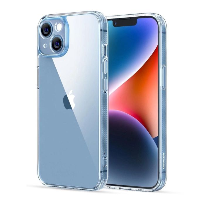 dėklas su geliniu rėmeliu Classy Clear Enhanced apsauginis dėklas iPhone 14 Plus , skaidrus (LP618)