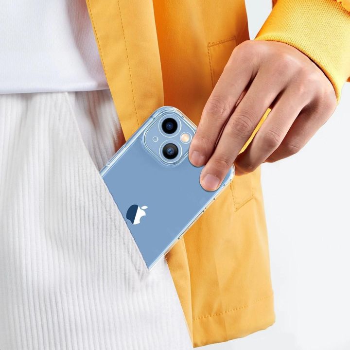 dėklas su geliniu rėmeliu Classy Clear Enhanced apsauginis dėklas iPhone 14 Plus , skaidrus (LP618)