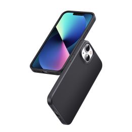 LP626 Silky Silicone Protective Case guminis lankstus silikoninis telefono dėklas, skirtas iPhone 14 Plus , juodas (90920)