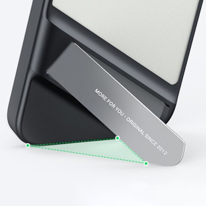 LP635 Kickstand apsauginis dėklas standus dėklas su geliniu rėmeliu ir integruotu stovu, skirtas iPhone 14 Pro , juodas (90926)